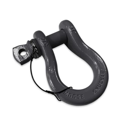 B'oh Spin Pin 3/4” Recovery Shackle | 10,000 lbs Capacity - High-Strength Carbon Steel with 7/8" Pin Recovery Gear Towing Accessories - Pin Style : Screw, Gun Gray - color: Gun Gray