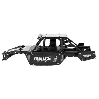 MEUS RACING Mantis24 Body with Roll Cage for Axial 1/24 SCX24 RC Crawler (Black) - color: Black