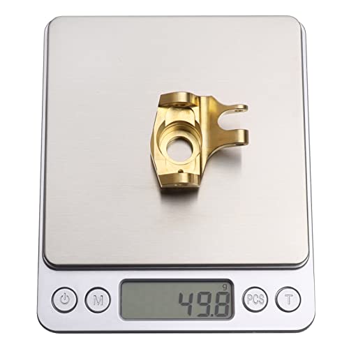 Heavy Duty Brass Front Steering Knuckles Carrier Weights for 1:10 Axial SCX10 II 90046 RC Crawler Car Upgrades