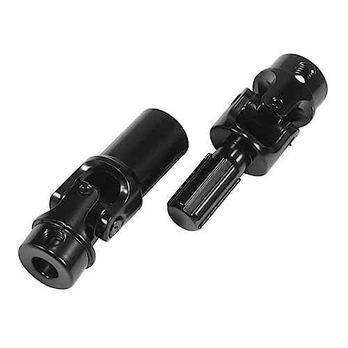 TRX4M Drive Shaft Steel Front Rear Center Shaft for TRX4-M Defender Bronco 1/18 RC Crawler Upgrade Parts 2PCS (Black)