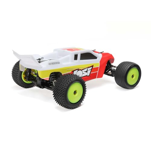 Losi 1/18 Mini-T 2.0 2S 2 Wheel Drive RTR Brushless Stadium Truck Battery & Charger Included Red LOS-1056T1 - color: Red