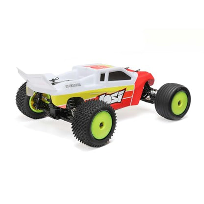 Losi 1/18 Mini-T 2.0 2S 2 Wheel Drive RTR Brushless Stadium Truck Battery & Charger Included Red LOS-1056T1 - color: Red