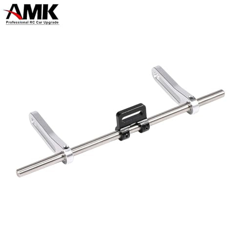 AMK Aluminum Modular Fairlead 4.5mm Tube for Tow Winch Rope 1/10 Scale Bumper Mount Accessories for RC Crawler Axial SCX10 Element Enduro Gen7 Gen8 TRX6 TRX4 Upgrades (Black) - color: Black