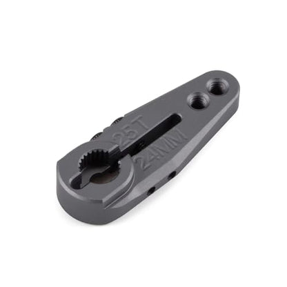 25T Servo Horn CNC 7075 Aluminum 20mm 24mm Servo Horn Steering Clamping Arm for Protek Savox Futaba Servo 1/10 Arrma Buggy Granite Monster Truck Raide (25T 24mm) - color: 25t 24mm