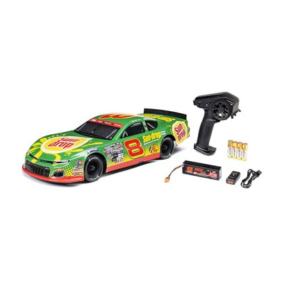 Losi 1/12 RC Racecar Dale Earnhardt Jr. No. 8 2025 Sun Drop Chevrolet ZL1 2S AWD On-Road (Battery & Charger Included), Green, LOS-3104T1 - color: Red