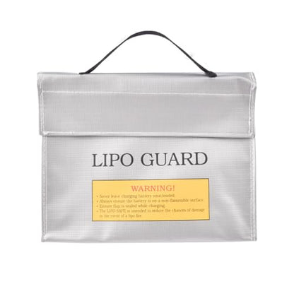 Fireproof Explosionproof Battery Storage Guard Pouch for Lipo Charge and Storage (7.09 * 9.06 * 2.17in) - size: 7.87 * 9.06 * 2.17in