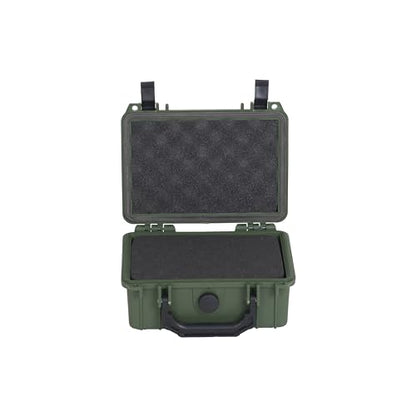 MEIJIA IP67 waterproof hard compact case,Customizable Fit Foam,8.12”x6.56”x 3.56”,Fit Use of Drones, Cameras,Equipments,lens (Green) - color: Green, size: 8.12 x 6.56 x 3.56 inches