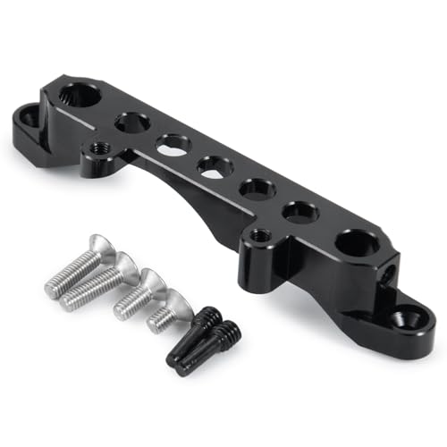 Aluminum Front Body Shell Mount Stand for 1/10 Axial SCX10 III AXI03007 RC Crawler Car Upgrades Parts Accessories, Front Shock Tower Braces Body Post Mounts (Black) (Front Body Shell Stand) - color: Front Body Shell Stand