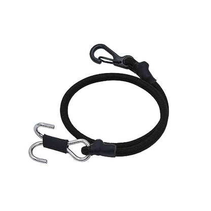 1/18 1/24 RC Crawler Elastic Force Escape Rope Kinetic Winch Strap with Hooks for TRX4M K10 SCX24 FCX24 K5 AX24 Upgrade (Red&Black) - color: Red&Black