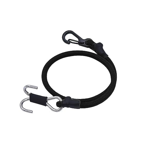 1/18 1/24 RC Crawler Elastic Force Escape Rope Kinetic Winch Strap with Hooks for TRX4M K10 SCX24 FCX24 K5 AX24 Upgrade (Red&Black) - color: Red&Black
