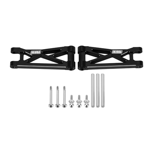 INJORA Aluminum Front Rear Suspension Arms, Front Steering Knuckles, Caster Blocks C Hubs and Rear Hubs for Buggy Losi Micro-B/Micro-T Upgrade