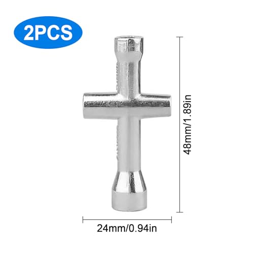 Hobbypark RC Car Wheels Tools Metal Hex Hexagon Sleeve Wrench Cross Wrenches (4mm, 5mm, 5. 5mm, 7mm),2-Pack