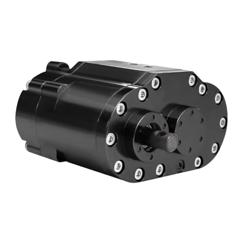 Transfer Case Gearbox 2 Speed RC Transmission Box Aluminum Alloy Direct Repair for 1/10 RC Crawler Replacement Suitable for Adventure, Black - color: Black