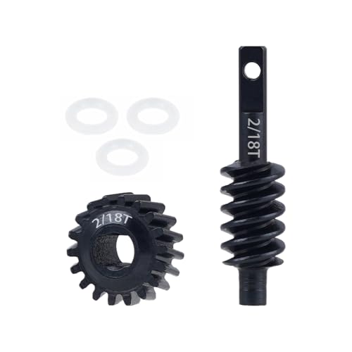 DJX 2/18T Axle Worm Gear Upgrades Part for 1/30 Axial SCX30 Jeep Wrangler JLU Bronco (18T) - size: 2/18T