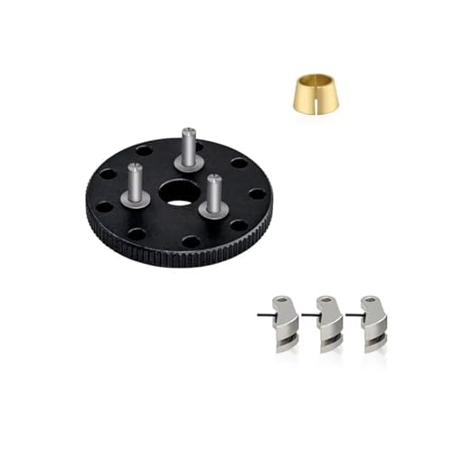 for Traxxas for Nitro for Slash for Rustler T-Maxx Metal Flywheel Clutch Bell Set #4142#4146#3281 RC Car Upgrade Parts Accessories Replacement RC Car DIY Parts(Black) - size: Black