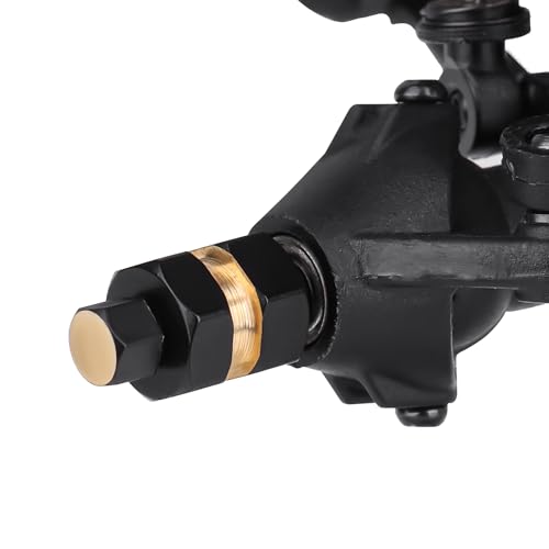 4pcs Brass Extended 7mm Hex Wheel Hubs Extension Adaptor Combiner Coupler for Axial SCX24 Upgrades 1/24 RC Crawler Car Replacement