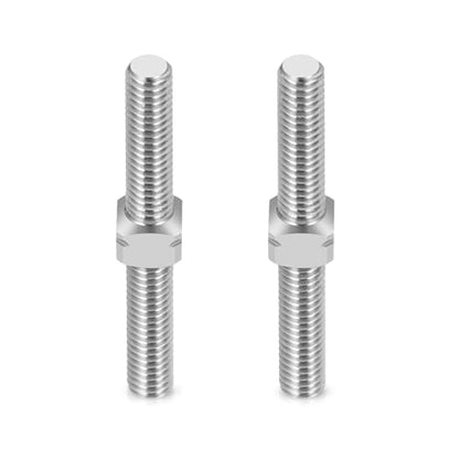 RCHUBAM 2PCS RC Turnbuckles Camber M3 Link Rod for 1/10 TRX-4 Slash 4X4 | 1 Pairs 14mm-50mm Suspension Rod,Alloy Steering Linkage Tie Rods - style: 25mm