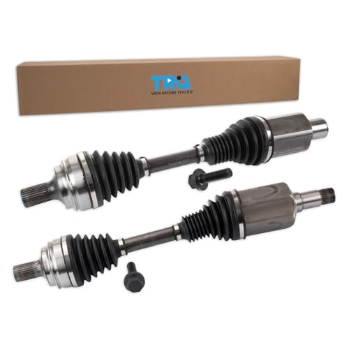 TRQ Front 2 Piece CV Axle Shaft Assembly Set | For 14-16 Mercedes-Benz E250 10-16 E350 15-16 E400 10-14 E550 15-16 CLS400 12-18 CLS550 4Matic Driver & Passenger Side - style: CSA32741