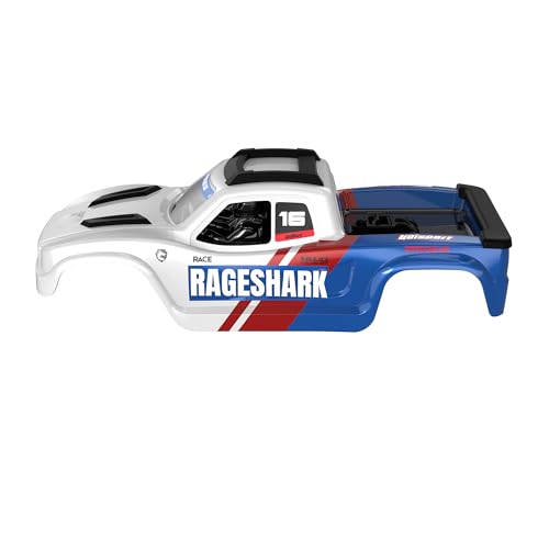 UDIRC UD1611 RC Car Body Shell, White & Blue Color 1:16 Scale Compatible with UD1611, Part Number P16-040A