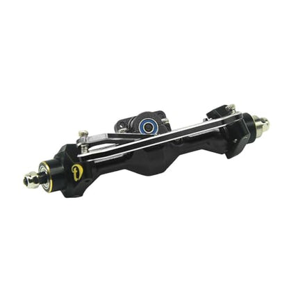 Aluminum Front/Rear Axle with Brass Kunckles/Steering Link/Gear/Bearing/CVD Whole Set for SCX30 Cars Upgrade Parts BK: Black R: Red (Black) - color: Black