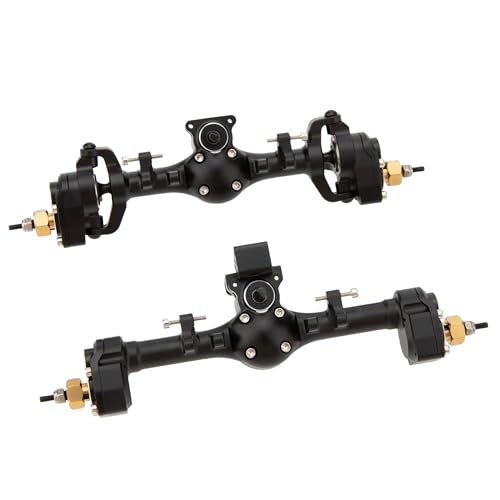 MEUS Racing +6.2mm SCX24 Portal Axles for Axial 1/24 SCX24 RC Crawler (Black) - color: Black