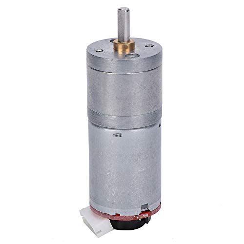Gear Motor DC Geared Motor GA25 370 Brush Copper Stainless Steel Metal High Torque Speed Reduction Reversible for Robot Car Smart Devices DIY Users (DC12V 10RPM) - size: DC12V 10RPM