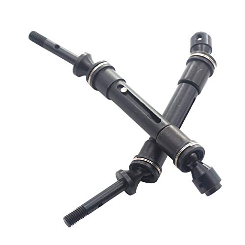 2PCS Vgoohobby Aluminum Alloy RC CVD Steel Rear Drive Shaft Axle Transmission Axle Joint Compatible with TRX Slash 4X4 Stapede Rustler VXL HQ727 Short Truck Car