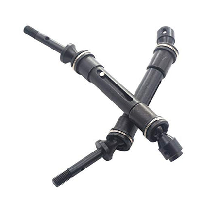 2PCS Vgoohobby Aluminum Alloy RC CVD Steel Rear Drive Shaft Axle Transmission Axle Joint Compatible with TRX Slash 4X4 Stapede Rustler VXL HQ727 Short Truck Car