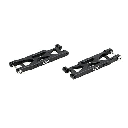 LCX Racing RC Car CNC Machined Aluminum Heavy Duty Rear Suspension Arm Set for LOSI 1/16 Mini-B Buggy 1/18 Mini-T 2.0 Stadium Truck, Upgrades Parts Accessories (Rear Arm Set)