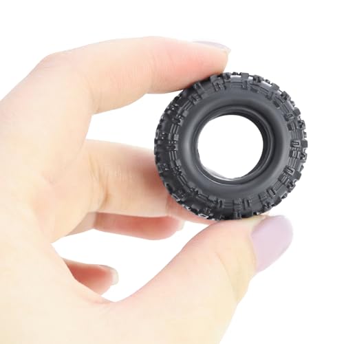 4Pcs 0.7 Inch Soft Rubber Tires with Foam Inserts for 1/30 Scale RC Crawler Axial SCX30 Upgrade Parts Accessories (C 33mm*13mm)