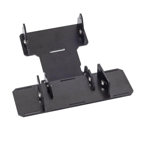 SCX10 Battery Tray,Carbon Fiber Battery Tray Front Mounted Low Center of Gravity for 1/10 RC Crawler Car Axial SCX10 II 90046 90047 Upgrade Parts