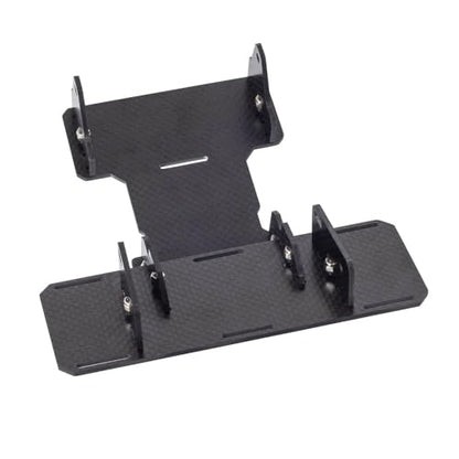 SCX10 Battery Tray,Carbon Fiber Battery Tray Front Mounted Low Center of Gravity for 1/10 RC Crawler Car Axial SCX10 II 90046 90047 Upgrade Parts