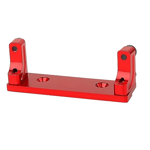 1/10 Metal Alloy Front Axle Servo Mount Holder Servo Fixed Bracket for AXI03004 Capra 1.9 RC Car Alloy Upgrade Parts (Red) - color: Red