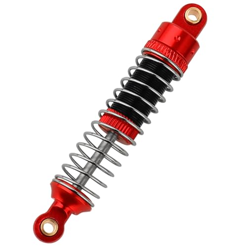 4PCS 53mm/59mm/66mm Aluminum Shocks Absorbers Oil Long Threaded Damper for 1/18 RC Crawler TRX4M TRX-4M Bronco Defender K10 Upgrade Parts (59mm red) - color: 59mm Red