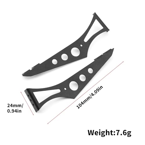 RC Upgrade Accessories for Tamiya for TT02 XV01 94123 PGT2 for Yokomo for HSP 1/10 Metal for Rally Car Tail Wing Rear Spoiler Wing Drift Car RC Car Upgrade Parts