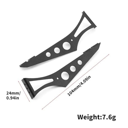 RC Upgrade Accessories for Tamiya for TT02 XV01 94123 PGT2 for Yokomo for HSP 1/10 Metal for Rally Car Tail Wing Rear Spoiler Wing Drift Car RC Car Upgrade Parts