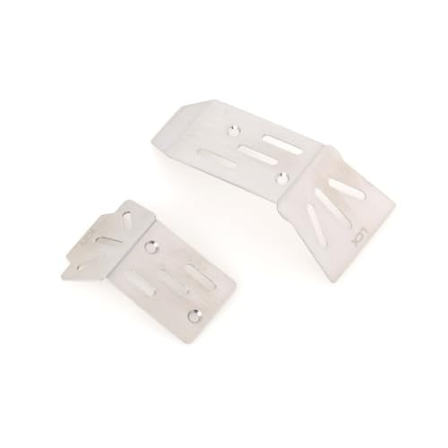 LCX Racing 1/18 RC Crawler Car Stainless Steel Chassis Guard Skid Plate Guard for Arrma 1/18 Truck Granite Grom, Upgrades Parts Accessories