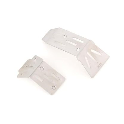 LCX Racing 1/18 RC Crawler Car Stainless Steel Chassis Guard Skid Plate Guard for Arrma 1/18 Truck Granite Grom, Upgrades Parts Accessories