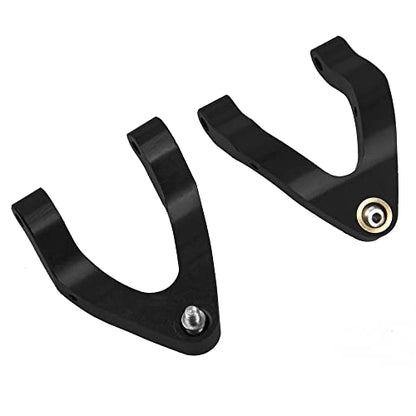 Upper & Lower Swing Arm Wheel Hex Adapter Steering Block Swing Arm Mount Steering Cup w/Bearing Set Compatible with WPL D12 1/10 RC Car Upgrade Part (Black) - color: Black