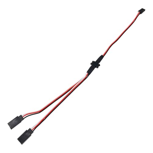 3Pcs RC Models JR Extension Cable, 1-to-2 Y Magnetic Snap-on for RC Cars, Planes, Drones, and Other DIY Models