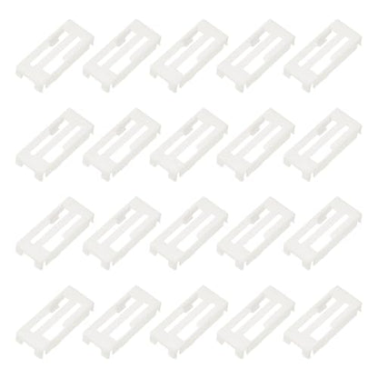 MECCANIXITY 40 Pcs Servo Extension Cable Clips, Servo Cable Safety Connector Lead Wire Buckle Lock for RC Car Plane Boat DIY Y Adapter Cable, White - color: White
