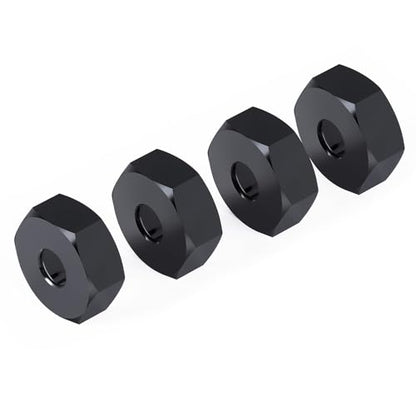 MOHERO 4Pcs 12mm to 14mm Wheel Hex Hub Adapters Aluminum Wheel Spacers for All 1/10 RC Car Truck SCX10 TRX4 Slash Rustler Stampede Granite
