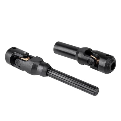 2pcs Hobbyfire 1/10 RC Crawler Drive Shafts Steel Universal Joint Driveshaft Heavy Duty for Axial SCX10 II III TRX4 Redcat Gen8 Gen7 Element Upgrades Parts(84-110mm) - style: 84-110mm