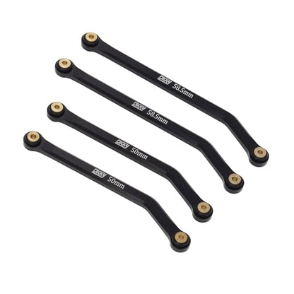 DKKY CNC Aluminum High Clearance for 1/24 RC Crawler Axial SCX24 AXI00001 C10 AXI00002 Jeep JLU Ford Bronco AXI00006 Upgrades (Black) - color: Black