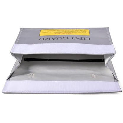 SpeedyFPV Portable Lipo Battery Safety Bag Guard Fireproof Fiberglass Charging Bag (9.5 x 2.5 x 7 Inches) - style: 9.5 X 2.5 X 7 Inches