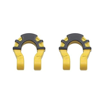 Compatible with Traxxas for Axial Scx10 for Yikong Metal Front Rear Bumper Trailer Hooks Hitch Rescue Tow Shackles 1/10 Rc Crawler Car RC Car Accessories(Yellow) - color: Yellow