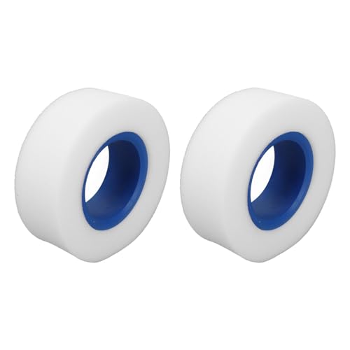 Semme 2PCS Dual Stage RC Car Tire Foam for 2.2 Inch RC Crawler Tires Soft Sponge Foam 130mm Outer Diameter for /10/8 Scale Vehicles Red (Blue)