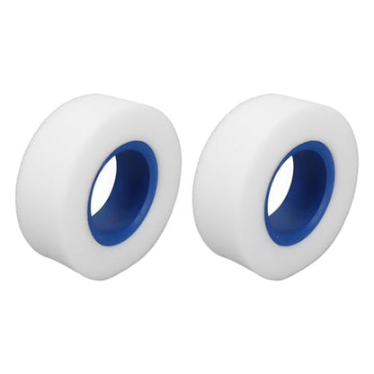 Semme 2PCS Dual Stage RC Car Tire Foam for 2.2 Inch RC Crawler Tires Soft Sponge Foam 130mm Outer Diameter for /10/8 Scale Vehicles Red (Blue)