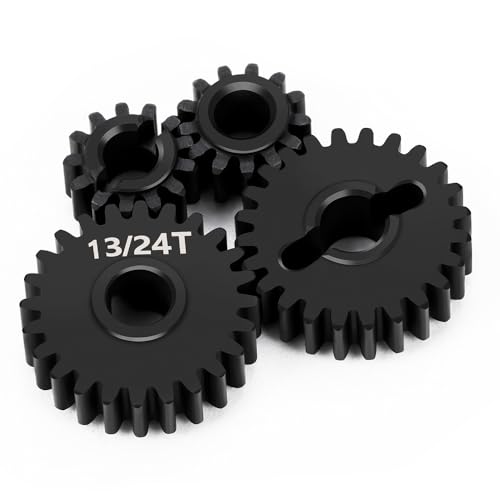 MOHERO 40CR Steel 13/24T Underdrive Portal Gears Set for 1/18 RC Crawler Car Redcat Ascent-18 Upgrade Parts - color: 13t/24t