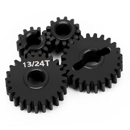MOHERO 40CR Steel 13/24T Underdrive Portal Gears Set for 1/18 RC Crawler Car Redcat Ascent-18 Upgrade Parts - color: 13t/24t